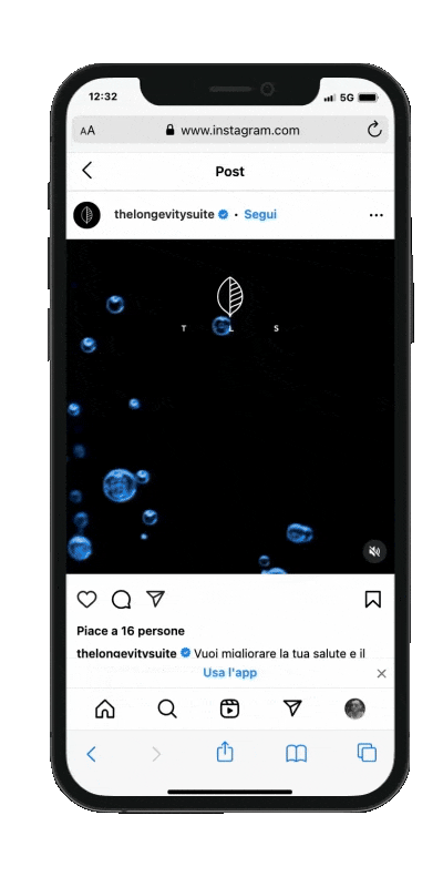 video mockup post instagram the longevity suite