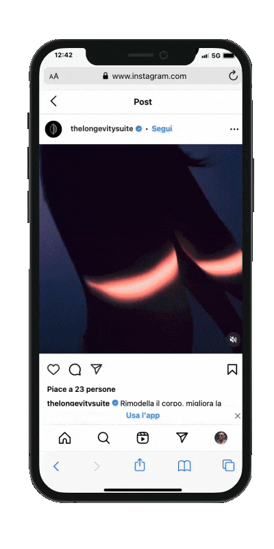 video mockup post instagram the longevity suite
